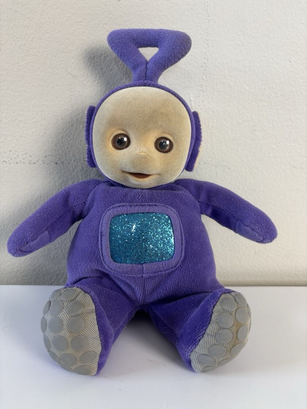 Vtg 1998 Teletubbies Tinky Winky Purple Beanbag Plush 9” Eden Toys